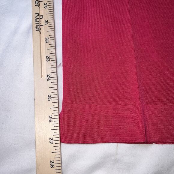 MING WANG Ankle Pants Size M Bright Pink Acrylic Blend Knit Pull On NEW NWT $175 - Picture 6 of 14